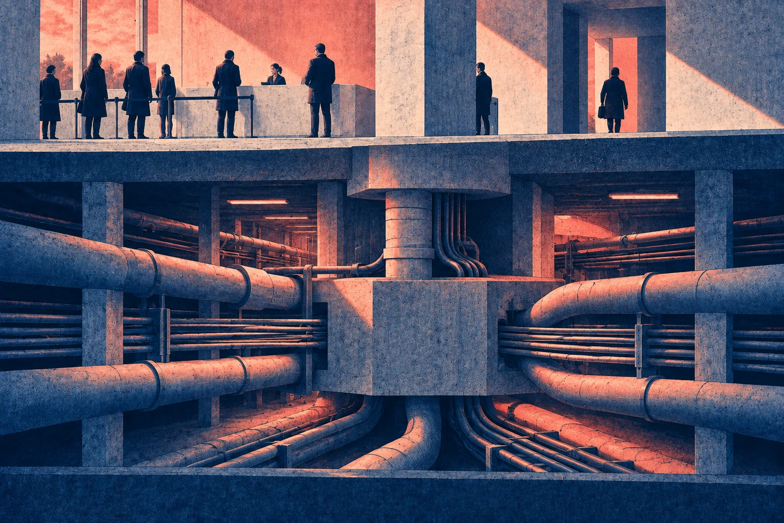 Illustration éditoriale pour « Albert ou l’échec réécrit en socle »
