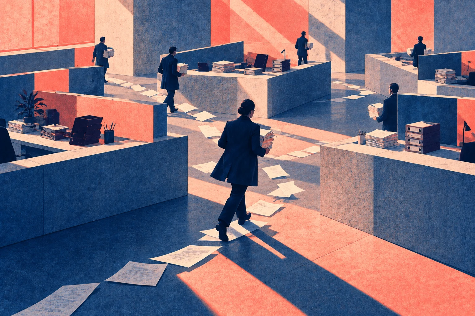 Illustration éditoriale pour « Bascules d'outils : un coût documenté, jamais instrumenté »
