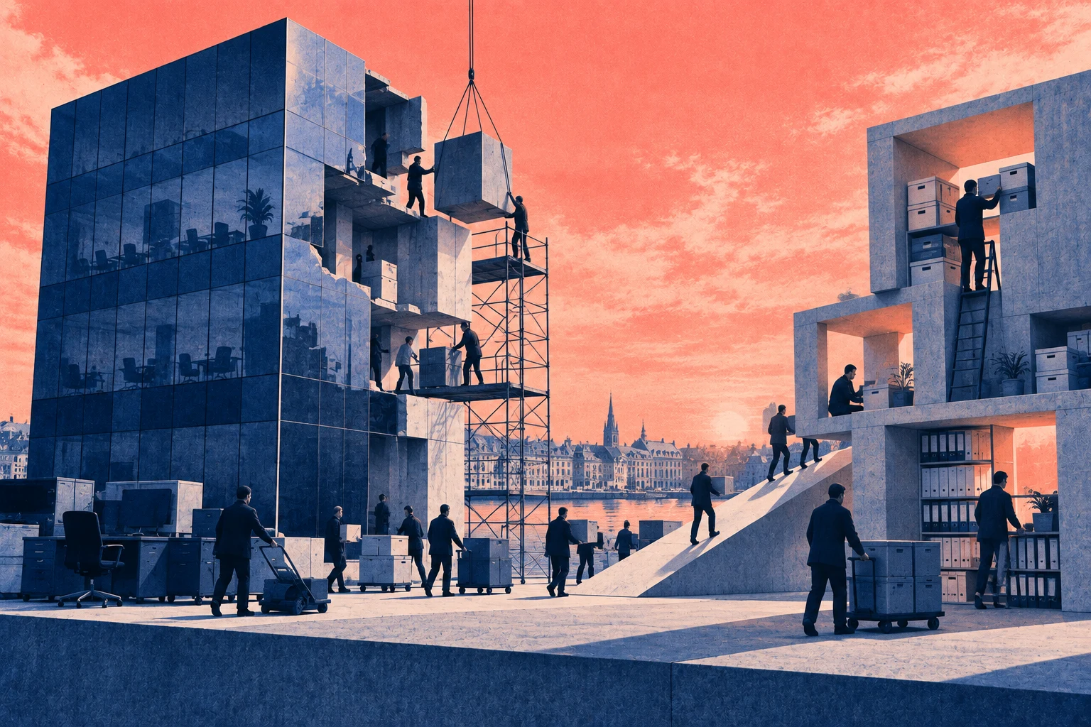Illustration éditoriale pour « Danemark : l'exit de Microsoft au risque du repli »