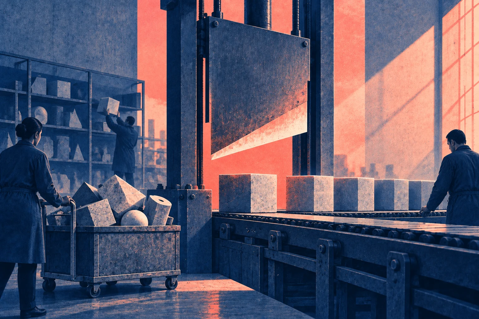 Illustration éditoriale pour « IA dans l'État : de l'expérimentation à la rationalisation, le PLF 2027 comme couperet »