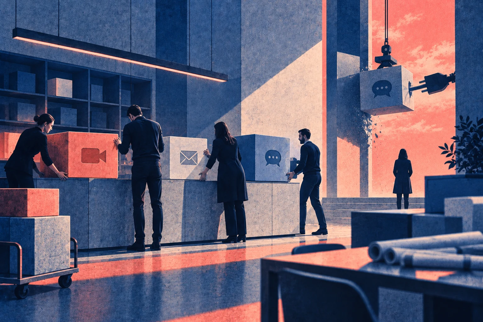 Illustration éditoriale pour « La souveraineté numérique, racontée après coup »