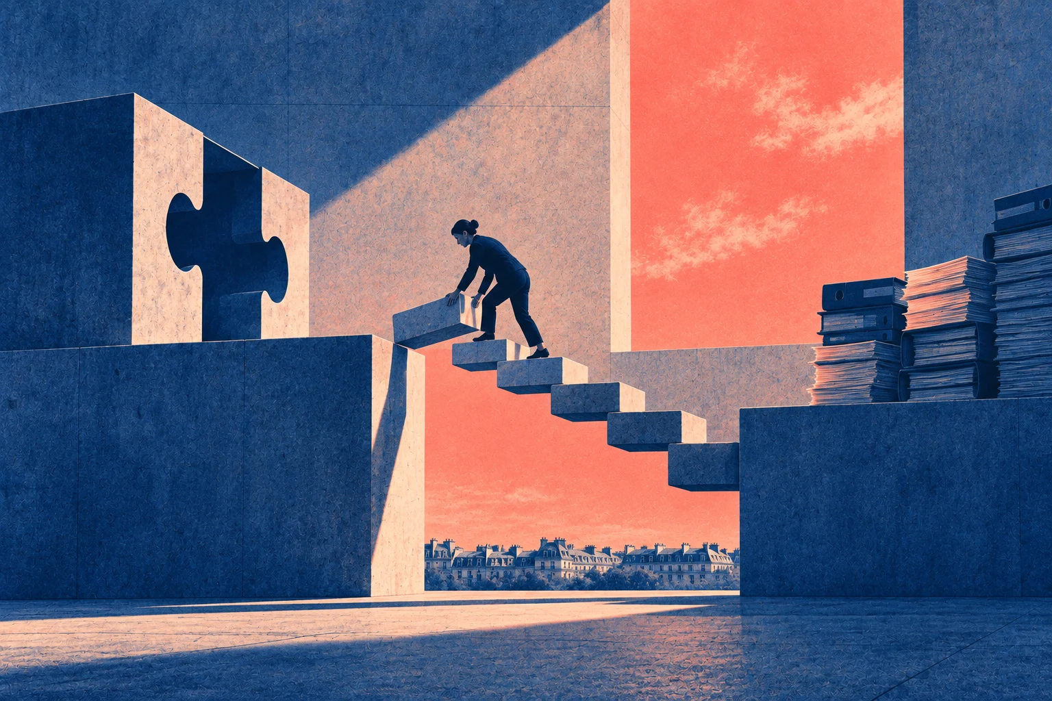 Illustration éditoriale pour « Le « vibe coding » des agents : quand l'échec de la maîtrise d'ouvrage devient une compétence que l'institution ignorait avoir »