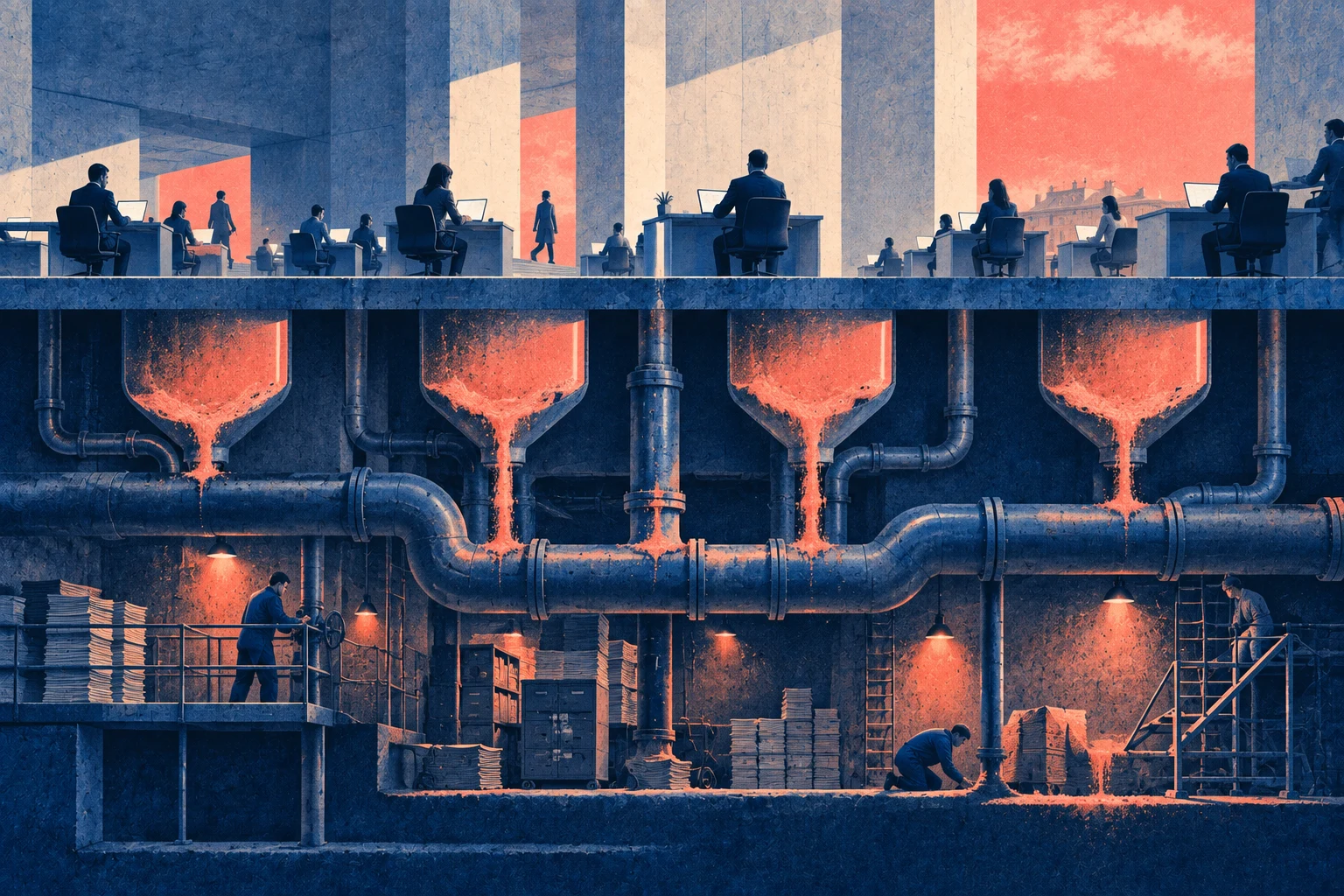 Illustration éditoriale pour « Mentor : la formation qui ne sait pas ce qu'elle forme »