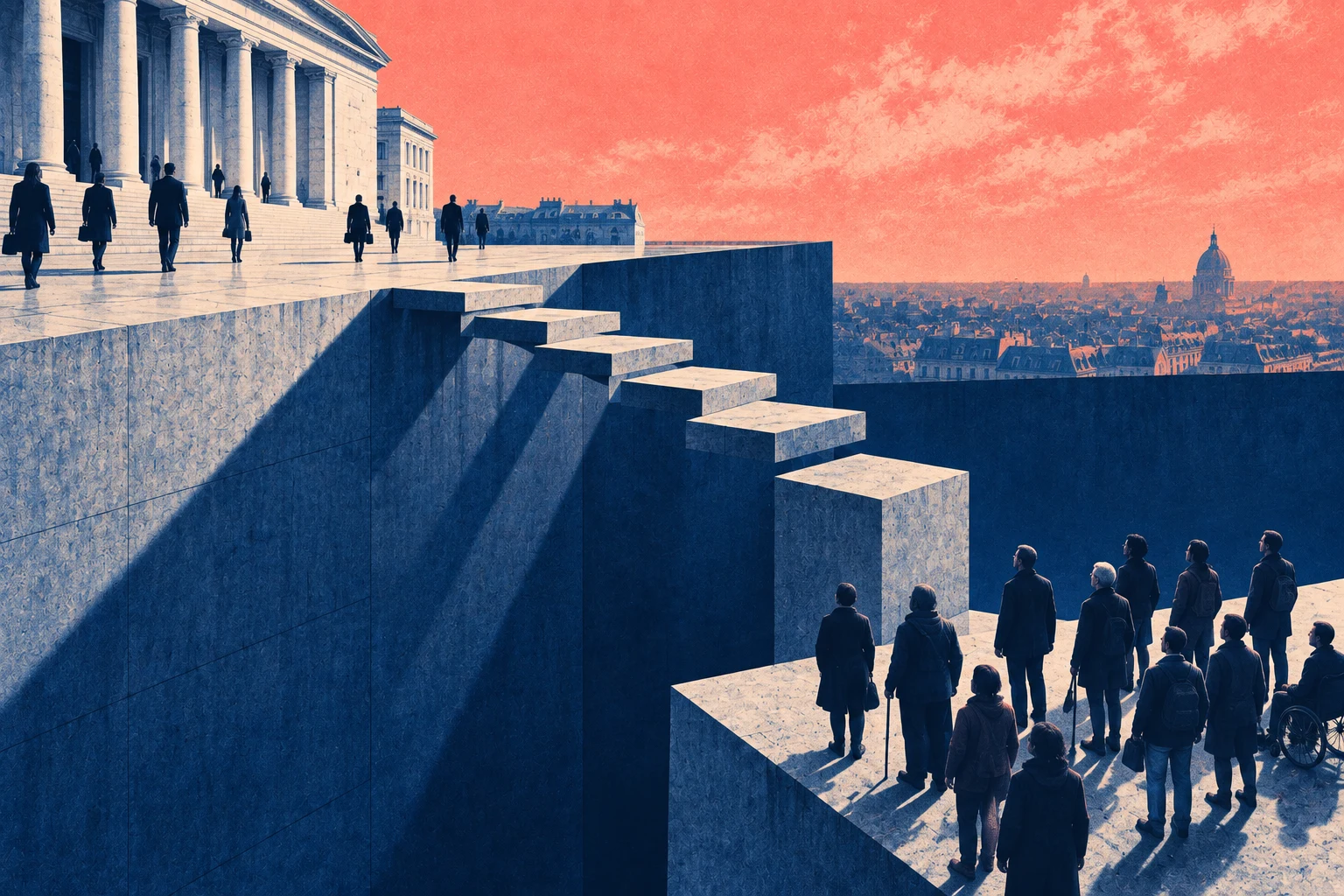 Illustration éditoriale pour « Numériser sans inclure »