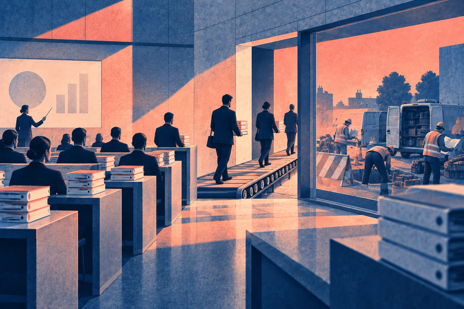Illustration éditoriale pour « Se former ne fait pas un savoir-faire »