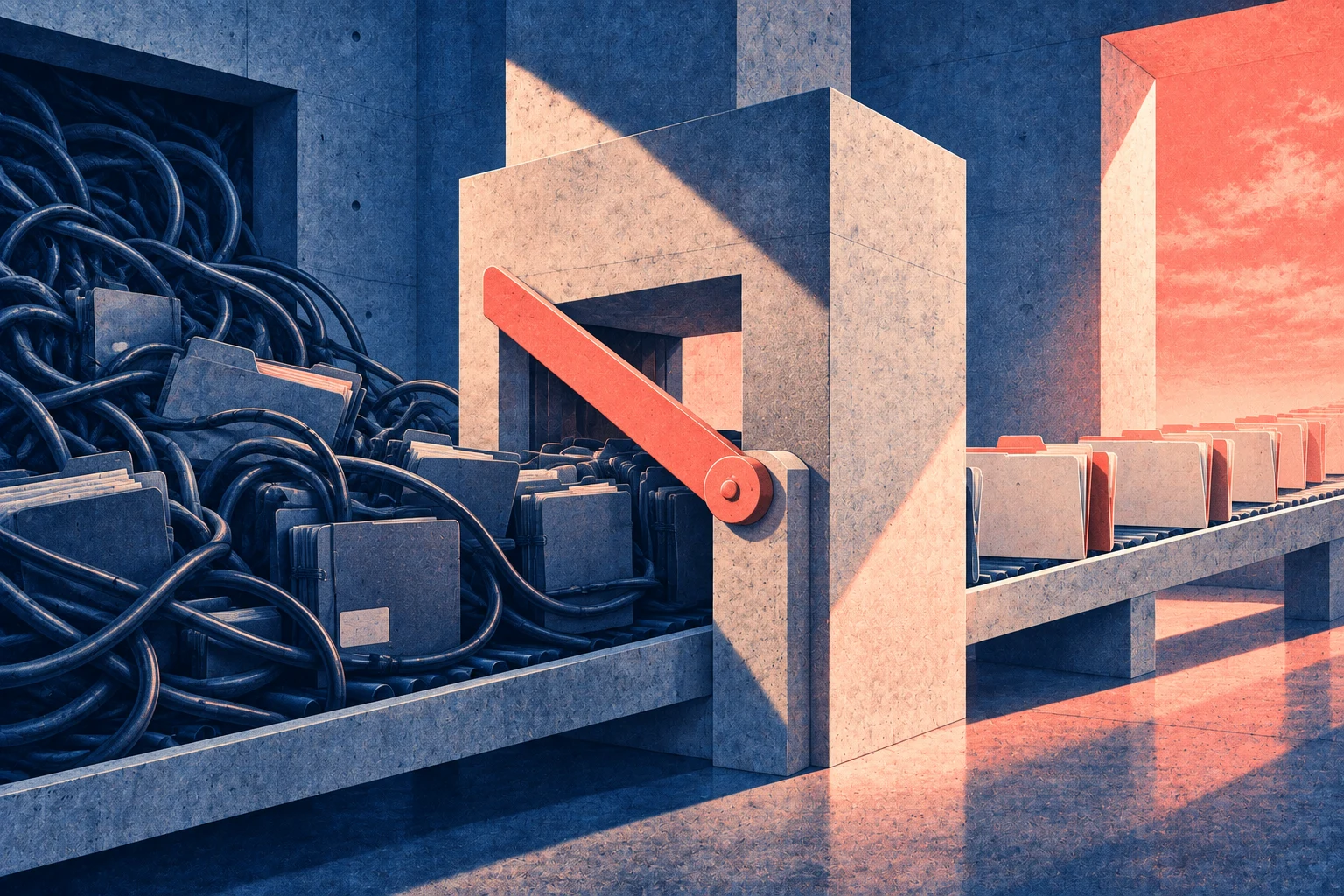 Illustration éditoriale pour « Souveraineté numérique : le rapport n° 3054 fait de l'open source une obligation, et chiffre la dépendance que dix ans de discours n'avaient pas nommée »
